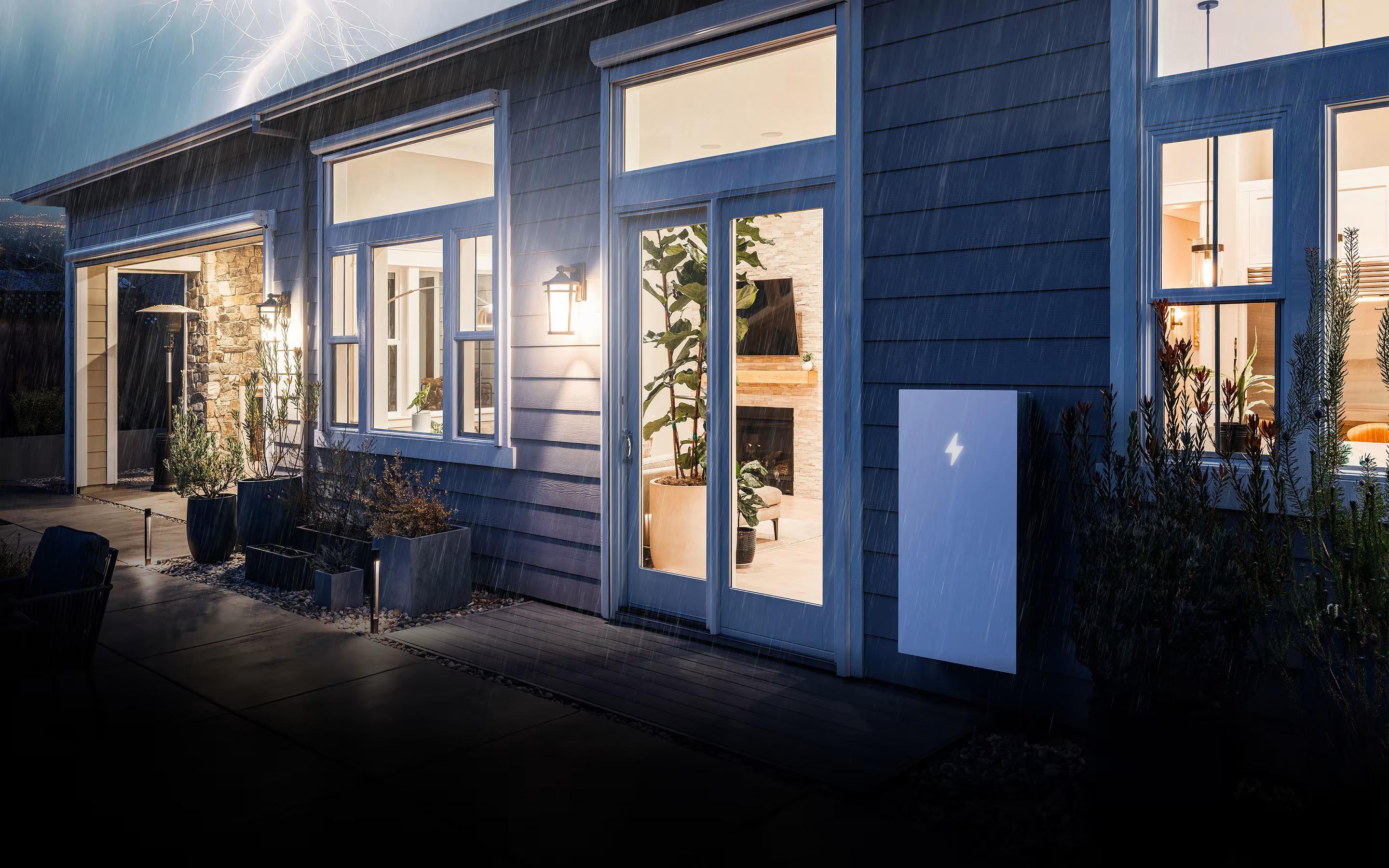 Home with battery storage